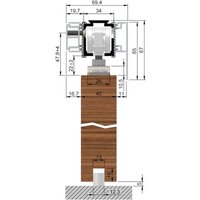 Woelm - helm mk 140 Abdeckkappenpaar 69x65mm, Abst. 15 mm, ER-Eff. eins. Blende, f. Holz von WOELM