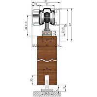 Woelm - helm mk-l 80 Abdeckkappenpaar 56,5x65mm, Abst. 15 mm, ER-Eff. eins. Blende, Holz von WOELM