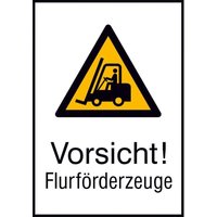 Safetymarking ® - Warnschild Alu gepr Flurförderz. 520x742 von SAFETYMARKING