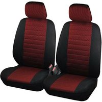 WOLTU Sitzbezüge Auto Vordersitze Universal Auto-Schonbezüge für Fahrersitz & Beifahrer 2er Sitzauflage, Schwarz-Rot WOLTU Sitzbezüge Auto Vordersitze Universal Auto-Schonbezüge für Fahrersitz & Beifahrer 2er Sitzauflage, Schwarz-Rot von WOLTU