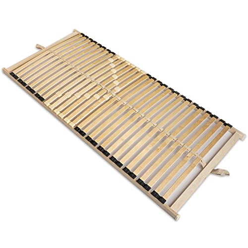 WOODRAM Lattenrost Profi-Frame HIGH 100x200cm für Bett I Hochwertiger Bettgestell 28 Gebogene Birken I Lattenroste Holzlatten Klappbar Bestimmt für Feder- sowie Schaummatratzen. (100x200) von WOODRAM