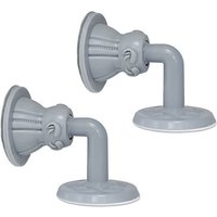 Woosien - Stück Boden 3 m selbstklebender Silikon-Türstopper, Boden-Türblock, wasserdicht, stumm, Türstopper, Wandhaken, kein Stanzen (grau) von WOOSIEN