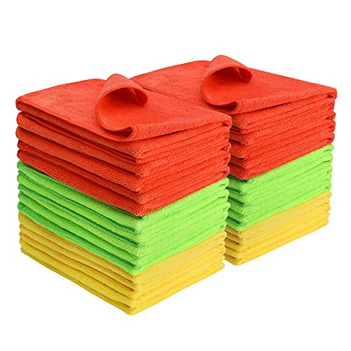 WORKPRO Mikrofasertücher 30 Stück, 34x40cm Auto Putztuch 300gsm Mikrofaser Reinigungstücher, saugfähiges Trockentuch für Haushalt, Auto, Gewerbe, Küche Poliertuch Mikrofasertuch Microfaser WORKPRO Mikrofasertücher 30 Stück, 34x40cm Auto Putztuch 300gsm Mikrofaser Reinigungstücher, saugfähiges Trockentuch für Haushalt, Auto, Gewerbe, Küche Poliertuch Mikrofasertuch Microfaser von WORKPRO