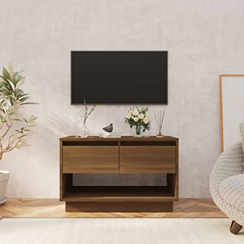 WRJENFSC TV-Schrank Aufbewahrungsschrank Wohnzimmer-TV-Schrank Sideboard Braun Eichen-Optik 70x41x44 cm Holzwerkstoff Geeignet für Eingang, Arbeitszimmer, Wohnzimmer, Esszimmer von WRJENFSC