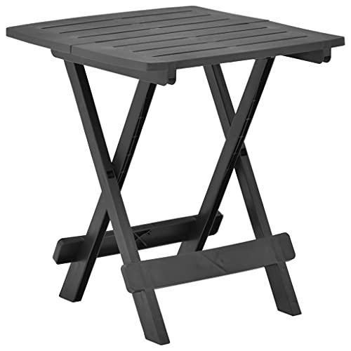 WSJHUHK Möbel, Outdoor-Möbel, Outdoor-Tische, klappbarer Gartentisch, anthrazit, 45 x 43 x 50 cm, Kunststoff WSJHUHK Möbel, Outdoor-Möbel, Outdoor-Tische, klappbarer Gartentisch, anthrazit, 45 x 43 x 50 cm, Kunststoff von WSJHUHK
