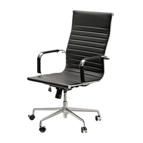Bürostühle, Computerstuhl, minimalistischer moderner Bürostuhl, drehbare Rückenlehne, Sitzerhöhung, Gaming-Stuhl, bequemer Bürostuhl (Farbe: Schwarz, Größe: A) von WSSDMFF