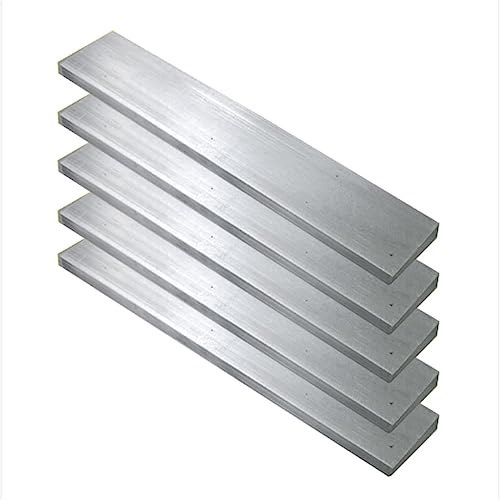 Aluminium-Flach. 5 Stück Aluminium-Flachstangen 6061, Vollwalzwerk, Länge 500 mm, Dicke 8 mm(Size:8mm*20mm*500mm) von WUPNGS