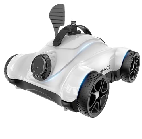 WYBOT Poolroboter, Poolsauger mit 150W, Starke Saugkraft, 3 Timing-Funktionen (1/2/3H), Dualer Motor, Poolreiniger Automatische für Pool Steigungen bis 30° von WYBOT