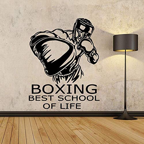 Persönlichkeit Boxing Wandaufkleber Abnehmbare Vinyl Wandbild Küche Restaurant Wanddekoration Wandbild Poster57X72Cm von WYFCL