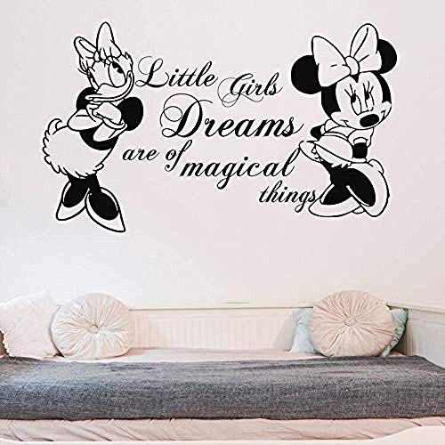 WYFCL Spaß Mickey Mouse Und Donald Duck Applique Grundschule Kindergarten Kinderzimmer Abnehmbare Vinyl Tapete 71Cmx42Cm von WYFCL