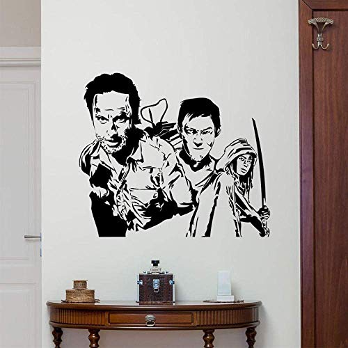 The Walking Dead Wandaufkleber Indoor Diy Home Decoration Wohnzimmer Schlafzimmer Wandtattoos Abnehmbare Vinyl Aufkleber 57 * 66Cm von WYFCL