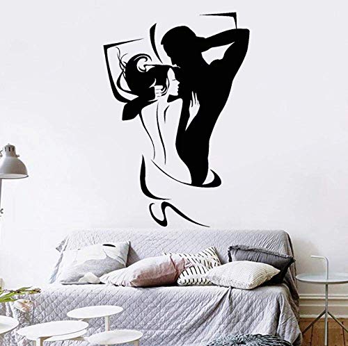 Wandaufkleber Wandtattoos Tapete Romantisches Paar Wandtattoo Liebespaar Umarmung Männer Und Frauen Schlafzimmer Dekoration Design Aufkleber 83X57Cm von WYFCL