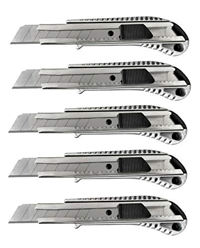 Cuttermesser 5 St.Alu Druckguss 18mm Cuttermesser Messer Trockenbaumesser von WZG
