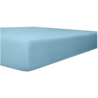 Kneer Vario-Stretch Spannbetttuch für Matratzen bis 30 cm Höhe Qualität 22 Farbe blau 140-160x200-220 cm von WÄSCHEFABRIK KNEER E.K.