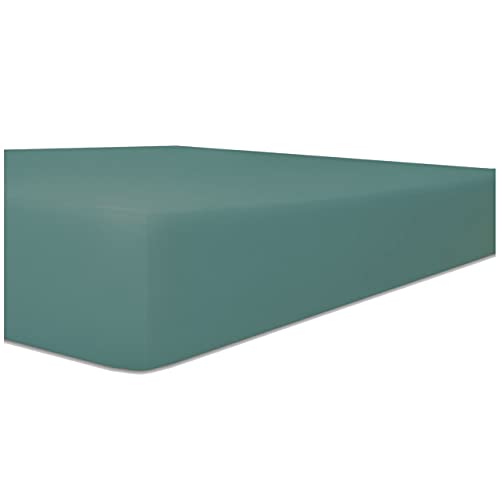 Kneer Vario-Stretch Spannbetttuch one für Topper 4-12 cm Höhe Qualität 22 Farbe Salbei 200x220 cm von Kneer