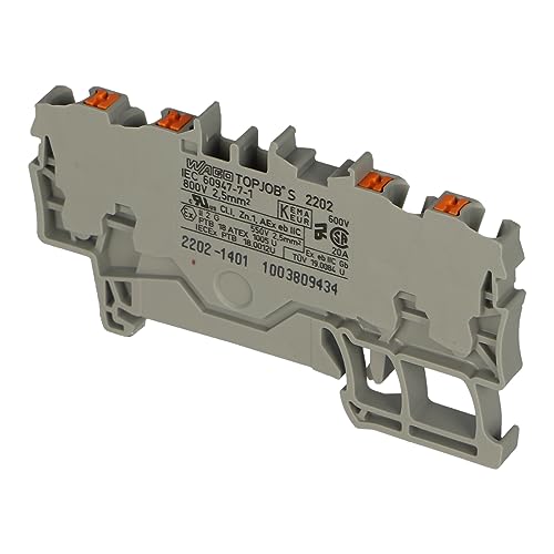 2202-1401 | WAGO 4-CONDUCTOR THROUGH TERMINAL BLOCK WITH PUSH-BUTTON 2.5 MM?, GRAY von Wago