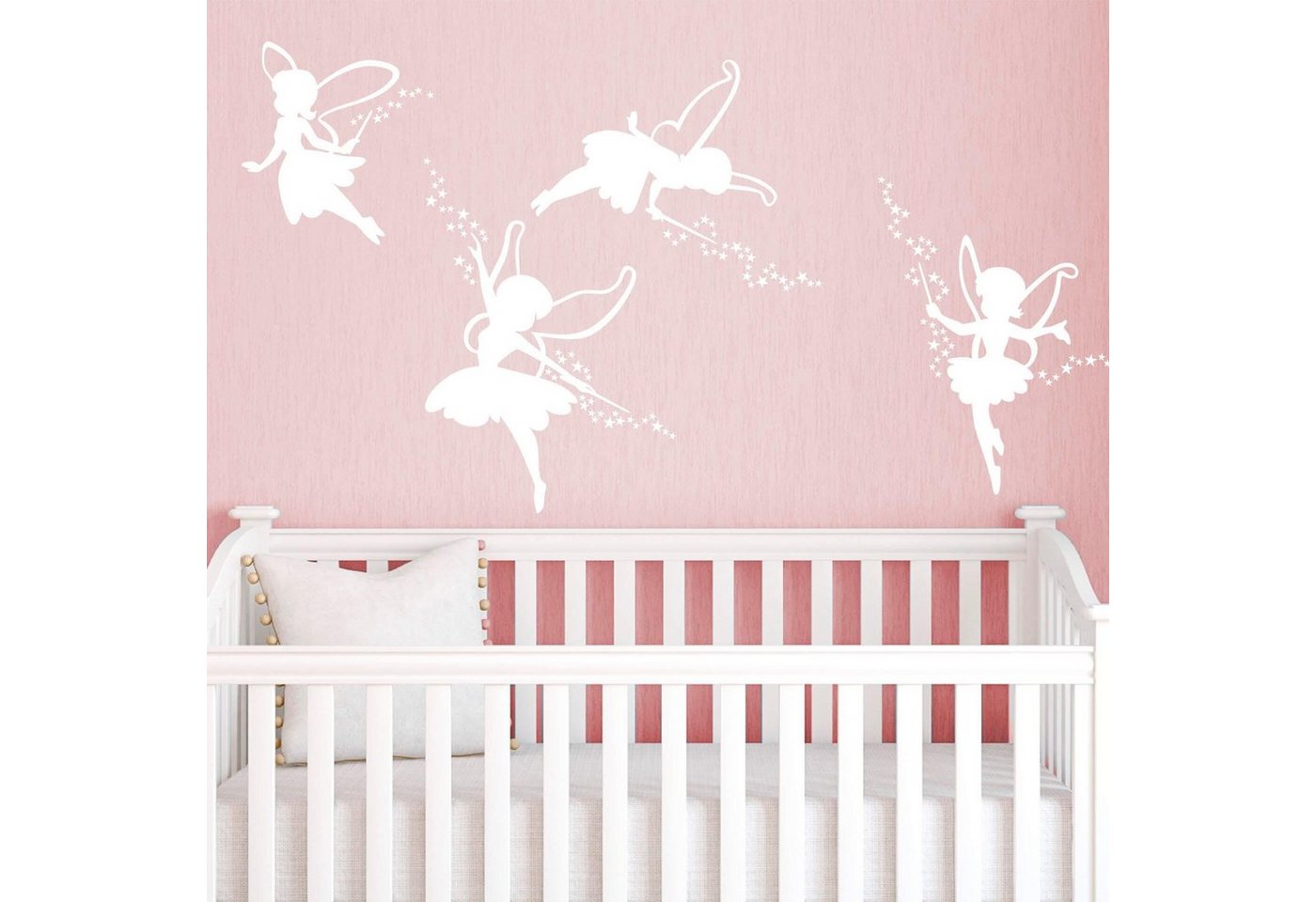 Wall-Art Wandtattoo Prinzessin Elfe Feen Set, selbstklebend, entfernbar von Wall-Art