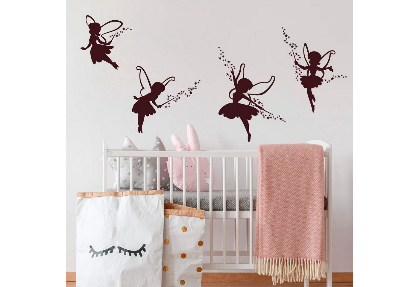 Wall-Art Wandtattoo Prinzessin Elfe Feen Set, selbstklebend, entfernbar von Wall-Art