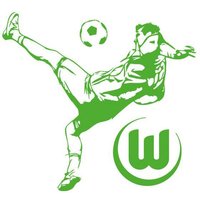 Wall-Art Wandtattoo "VfL Wolfsburg Fußballspieler", (1 St.), selbstklebend, entfernbar von Wall-Art