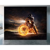 Coole Motorrad-Tapete Wanddekoration Für Büro Und Zuhause, Automobil-Wandbilder von WallArtsOnline