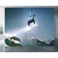 Extremes Skateboarding-Bild-Tapeten-Wandbild Uv-Druck-Wandkunst-Dekor Für Sporträume Und Unterhaltungsräume von WallArtsOnline