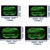 U-Boot-Blick Tapete Foto Wandbild Uv-Druck Aufkleber Wandkunst Dekor Für Wohnzimmer Und Büros von WallArtsOnline