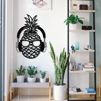 Ananas-Wandkunst Aus Metall, Küchendekoration, Wohndekoration, Wandbehang, Wanddekoration, Wandschild von WalladoraHomeDecor