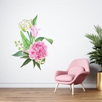 Wandtattoo Blumen | Buntes Schöne Wandaufkleber Für Schlafzimmer Dekor Wohnzimmer Du016 von WallifyDesigns