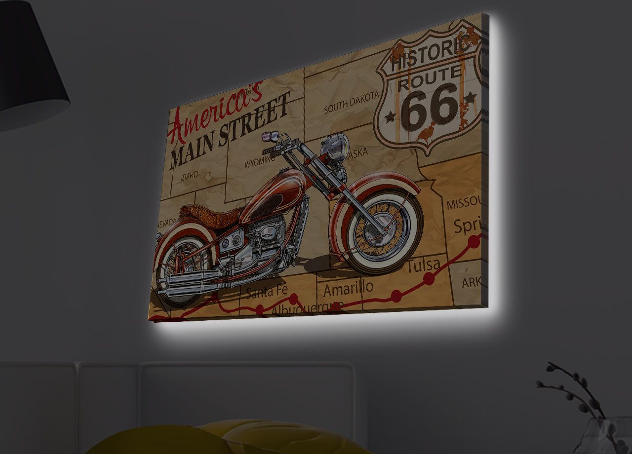 Wallity Leinwandbild LED4403 45 x 70 cm von Wallity