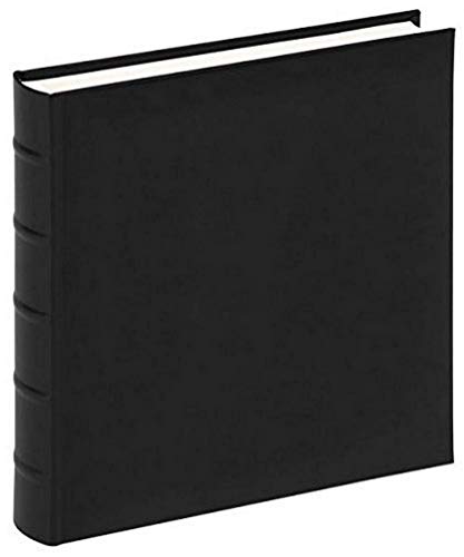 walther design Fotoalbum schwarz 29 x 32 cm Kunstleder mit erhabene Bünde, Classic FA-372-B von walther design