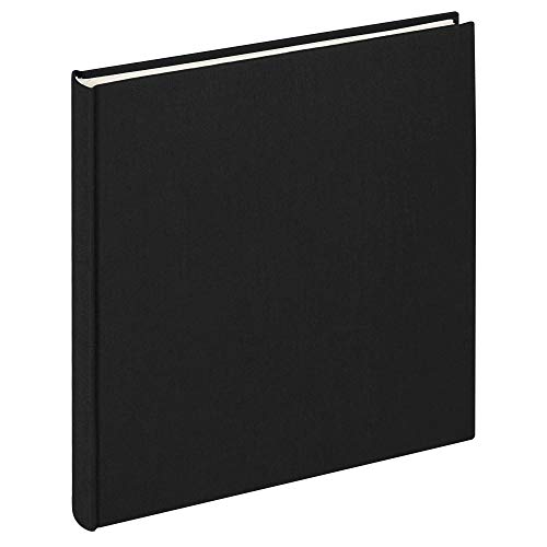 walther design Fotoalbum schwarz 26 x 25 cm Leinen, Cloth FA-505-B von walther design