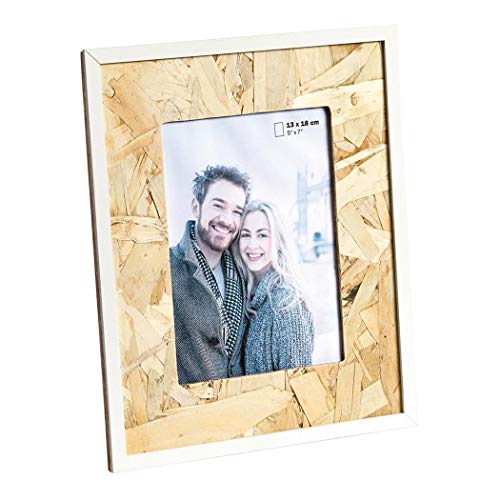 walther design Bilderrahmen natur-weiss 13 x 18 cm Holzrahmen Chip Portraitrahmen RC318W von walther design