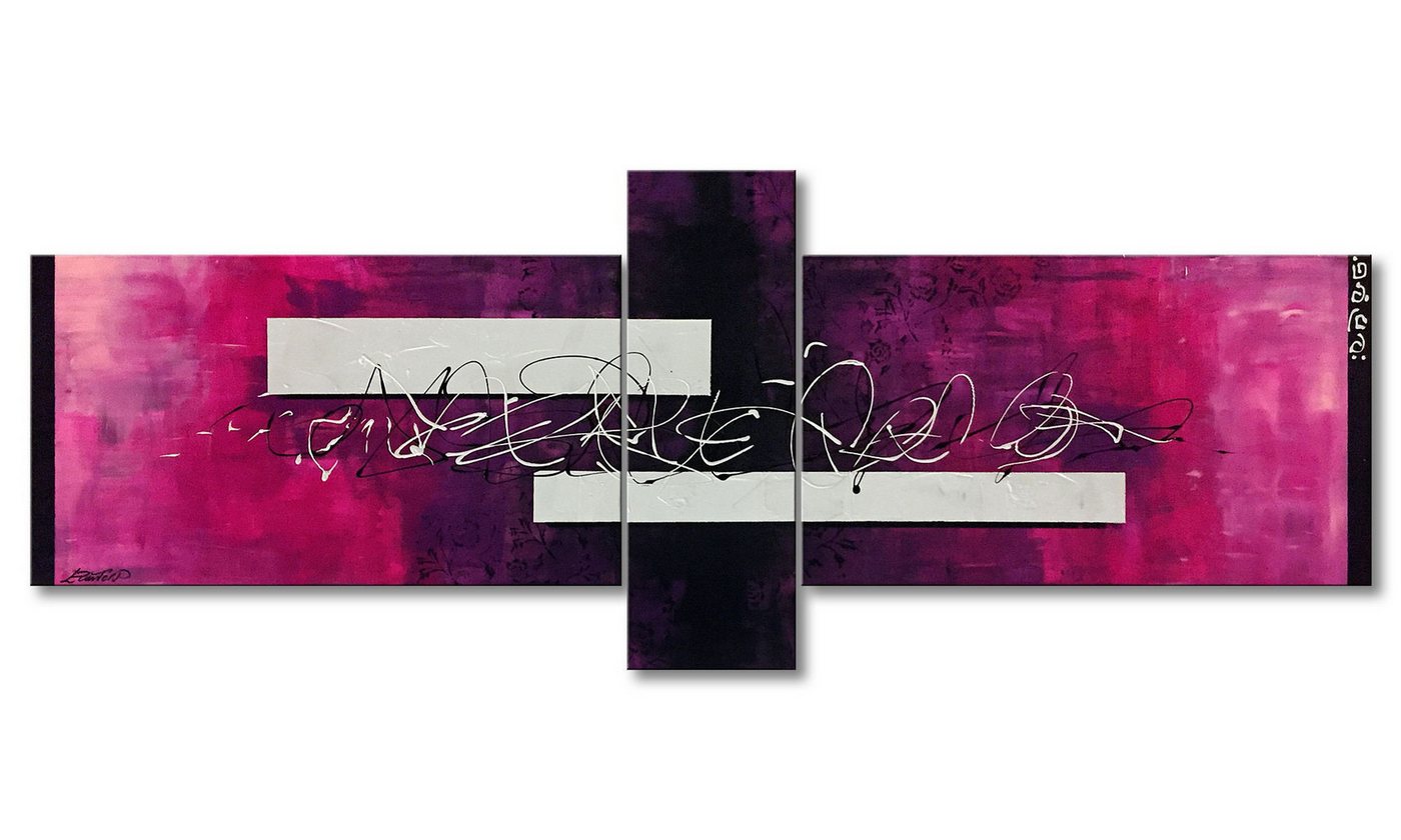 WandbilderXXL XXL-Wandbild Shadow Melody 230 x 90 cm, Abstraktes Gemälde, handgemaltes Unikat von WandbilderXXL