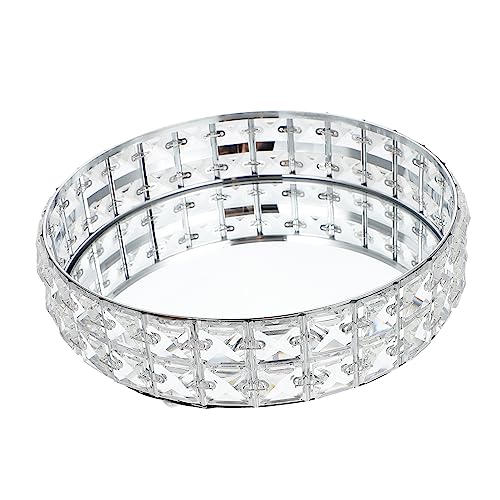 Warmhm Spiegeltablett Rund Serviertablett Dekotablett Essenstablett Präsentationstablett Für Tisch Theke Ablage Warmhm Spiegeltablett Rund Serviertablett Dekotablett Essenstablett Präsentationstablett Für Tisch Theke Ablage von Warmhm