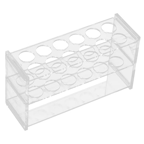 Warmhm Transparenter Acryl Reagenzglasständer Slots für Zentrifugenröhrchen Stabiler und Leichter Laborhalter Vielseitig Einsetzbar zur Sicheren Probenorganisation Warmhm Transparenter Acryl Reagenzglasständer Slots für Zentrifugenröhrchen Stabiler und Leichter Laborhalter Vielseitig Einsetzbar zur Sicheren Probenorganisation von Warmhm