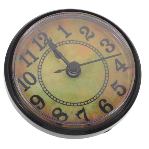 Warmhm Vintage Quarzuhr, Eingelegter Uhrenkopf, Vintage-Uhrenkopf einfacher Uhreneinsatz Mini Uhreneinsatz Uhrkopf Jahrgang Plugin Uhr Uhr Kunsthandwerk Bewegung Plastik von Warmhm