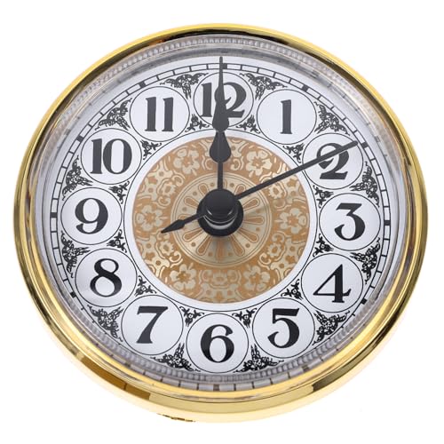 Warmhm Zubehör Für Quarzuhren Uhrenherstellungsbedarf Runder Uhreneinsatz Mini-uhreneinsatz Vintage-uhrenkopfeinsatz Uhrwerkeinsatz Winzige Uhr Retro-uhrenkopfeinsatz Metall Miniatur Rom von Warmhm