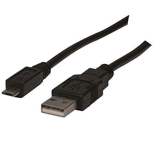 Waytex 11301 Micro-USB - 2.0-Kabel, Stecker/Stecker, 2 m, Schwarz von Waytex