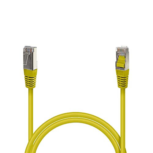 Waytex 33502 geschirmt RJ45 CAT6 FTP Netzwerkkabel 0,50 M Gelb von Waytex