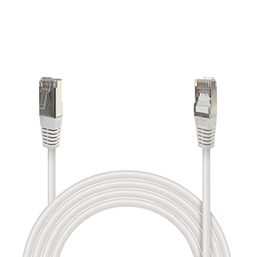 Waytex 33597 geschirmt Netzwerk RJ45 ADSL Kabel 7,50 m weiß von Waytex