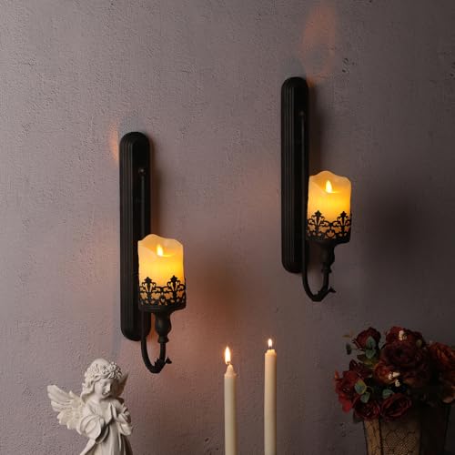 2 Stück Kerzenhalter Wand Wandkerzenhalter Schwarz Metall Wandhalterung Kerzenständer Deko für Kerzen Wanddeko 2 Stück Kerzenhalter Wand Wandkerzenhalter Schwarz Metall Wandhalterung Kerzenständer Deko für Kerzen Wanddeko von We Moment Zone