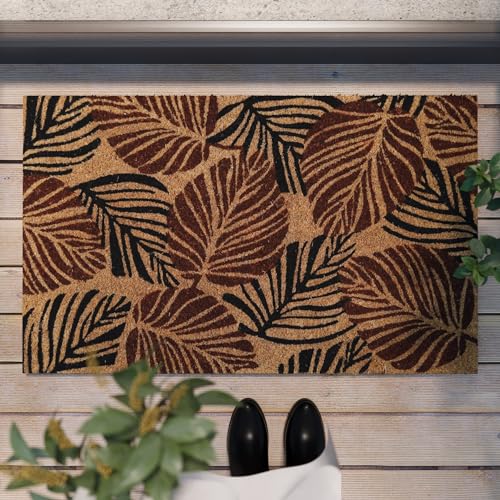 Jungle Mat – Stylische Kokos-Fußmatte von WECONhome für jeden Eingang (45 x 75 cm, rotbraun) von Wecon Home