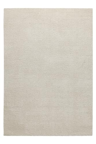 Wecon Home, Moderner Hochflor Teppich - Läufer im Berber Style für Wohnzimmer, Flur, Schlafzimmer Studio Zero (80 x 150 cm, Creme beige) von Wecon Home