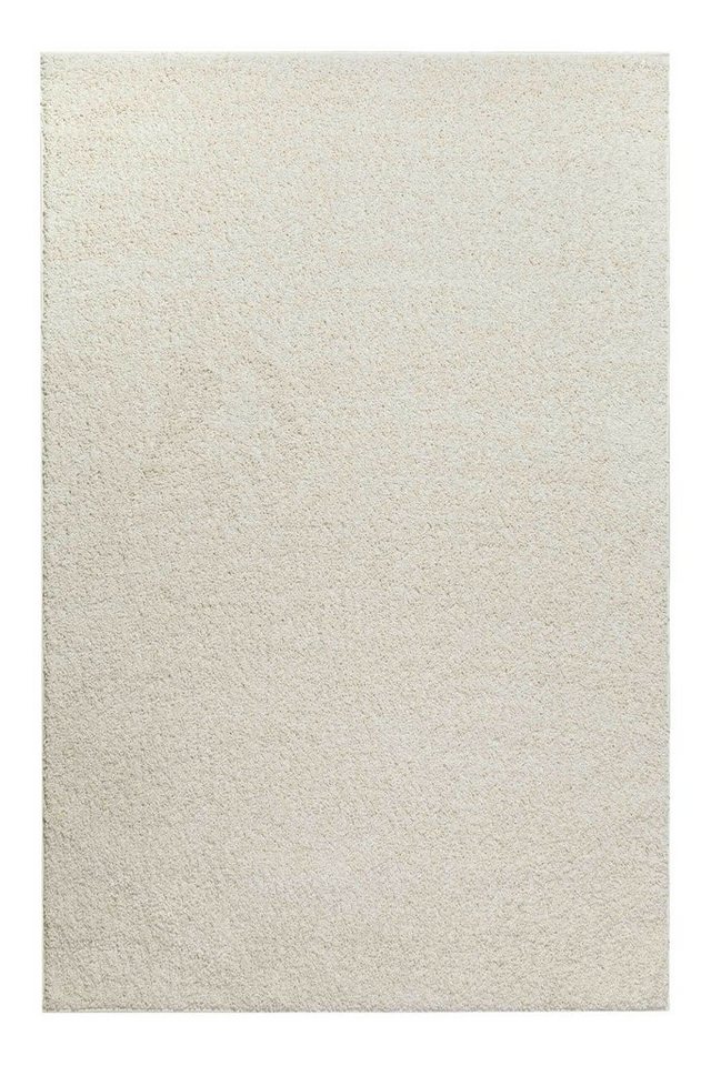 Hochflor-Teppich Greta, Wecon home Basics, Höhe: 30 mm, waschbar, einfarbiger Teppich, mit Antirutschbeschichtung, Wohnzimmer von Wecon home Basics