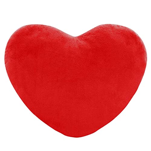 Wedhapy Rotes Herzkissen Valentinstag Herzkissen Herzförmiges Kissen Dekoratives Plüsch überwurfkissen Für Hochzeitssofa 15 X 20 cm von Wedhapy