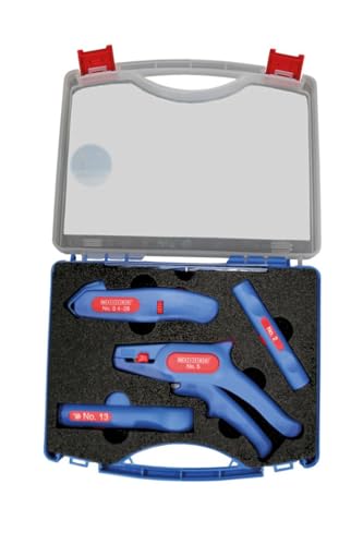 WEICON TOOLS Profi-Starter Set – Abisolierwerkzeuge für die Hausinstallation, Blau/Rot von WEICON