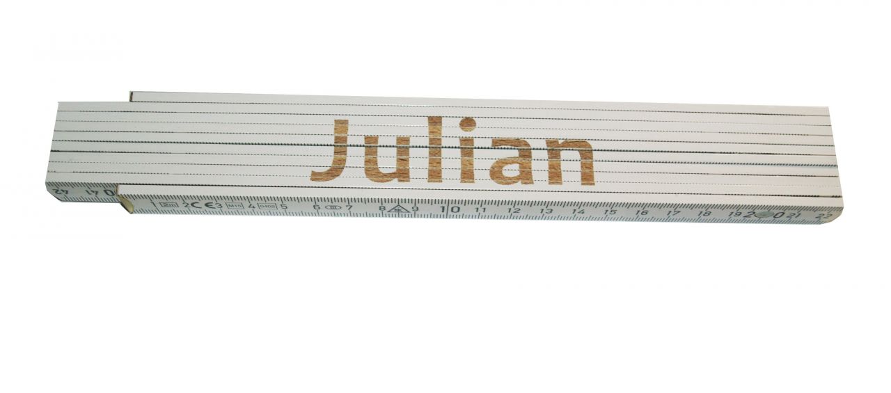 Zollstock Julian 2 m weiß von Weitere