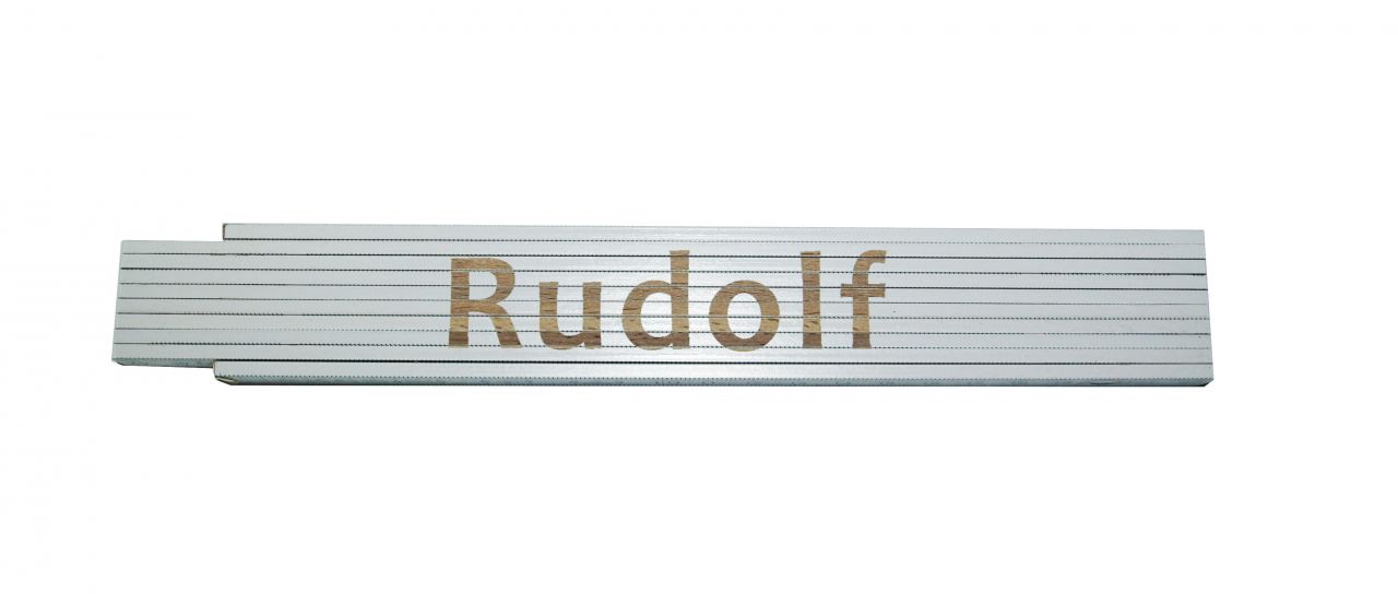 Zollstock Rudolf 2 m weiß von Weitere