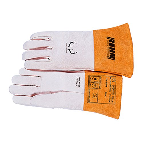 Weldas Schweißerhandschuhe DEERSOsoft® 10-2304 Gr.=L (9) - für WIG/TIG-Schweißen, Hirschleder, nahtloser Zeigefinger von Weldas