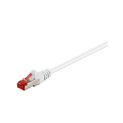 Goobay 93507 CAT 6 Patchkabel, S/FTP (PiMF), Weiß von goobay